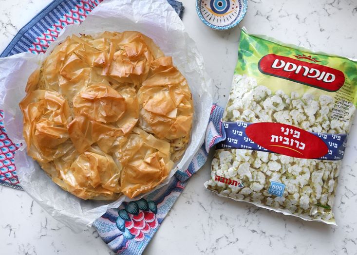 פשטידת כרובית בעטיפת פילו