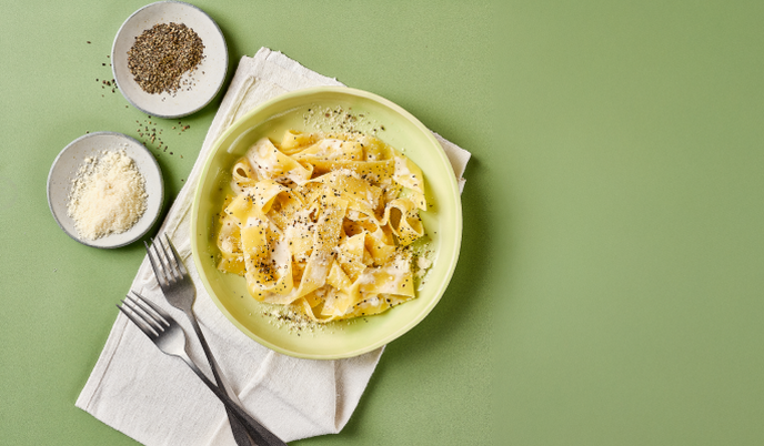 פסטה קאצה או פפה בגרסת הקוטג'