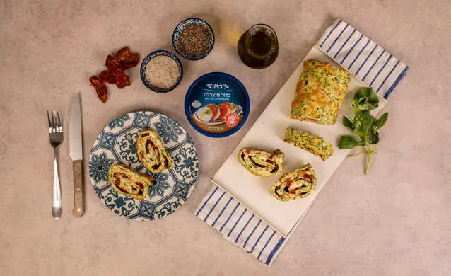 רולדת קישואים עם מוצרלה פרסקה