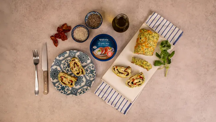 רולדת קישואים עם מוצרלה פרסקה