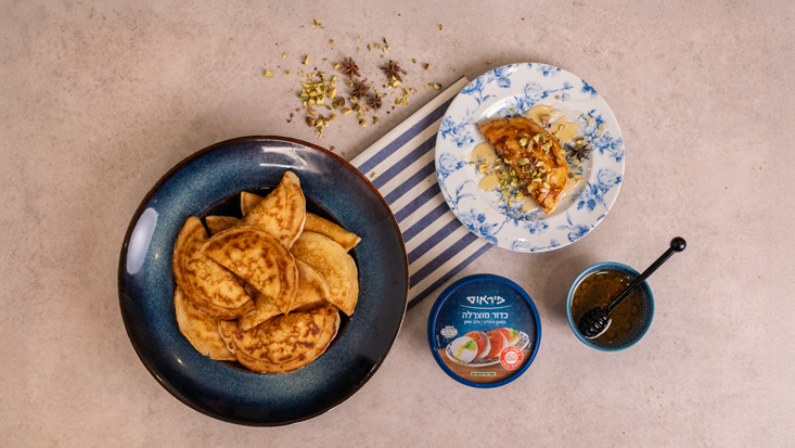 עטייף במילוי מוצרלה פרסקה