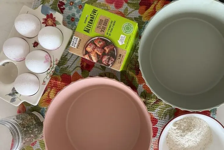 מצרכים: טופו, ביצים וקמח