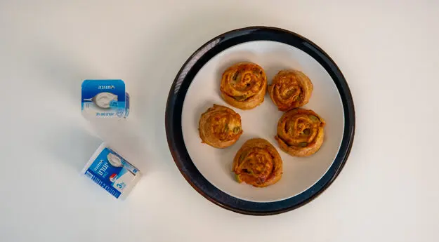 שבלולי פיצה יוגורט