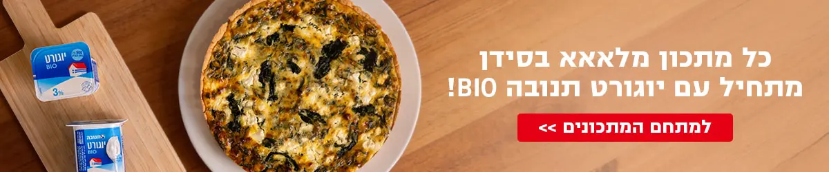 כל מתכון מלאאא בסידן מתחיל עם יוגורט תנובה BIO!