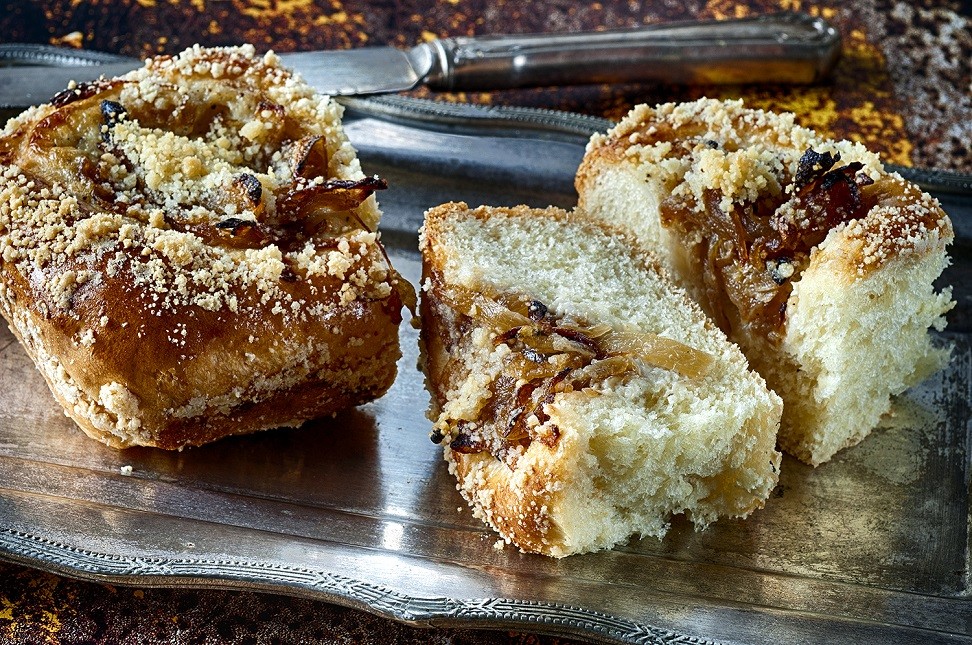 קולצ'ה קרם פרש ובצל מטוגן