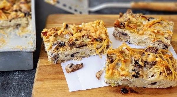 פשטידת פטריות עם פסטה