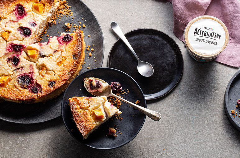 עוגת פירות אפויה אלטרנטיבית