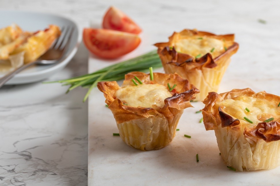 מיני לזניות מבצק פילו